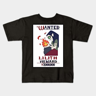 Lilith wanted poster ~ The Owl House Kids T-Shirt